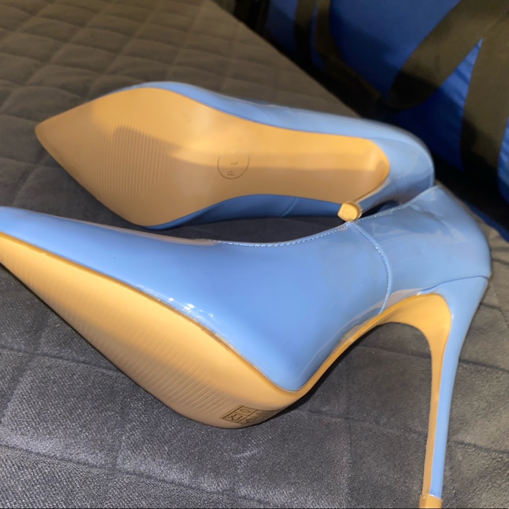 PLT baby blue heels